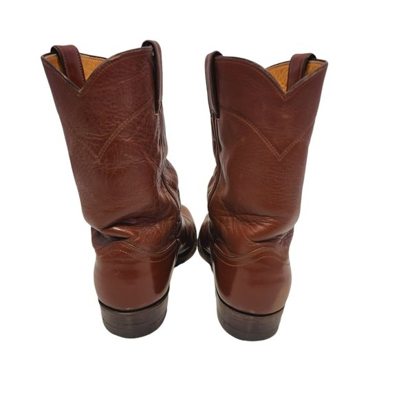Justin Boots Roper Cowboy Boots Men's Size 8.5 - Picture 3 of 12